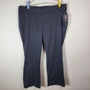 Briggs Womens Heather Grey Comfort Waistband Slimming Pants Size 22WS